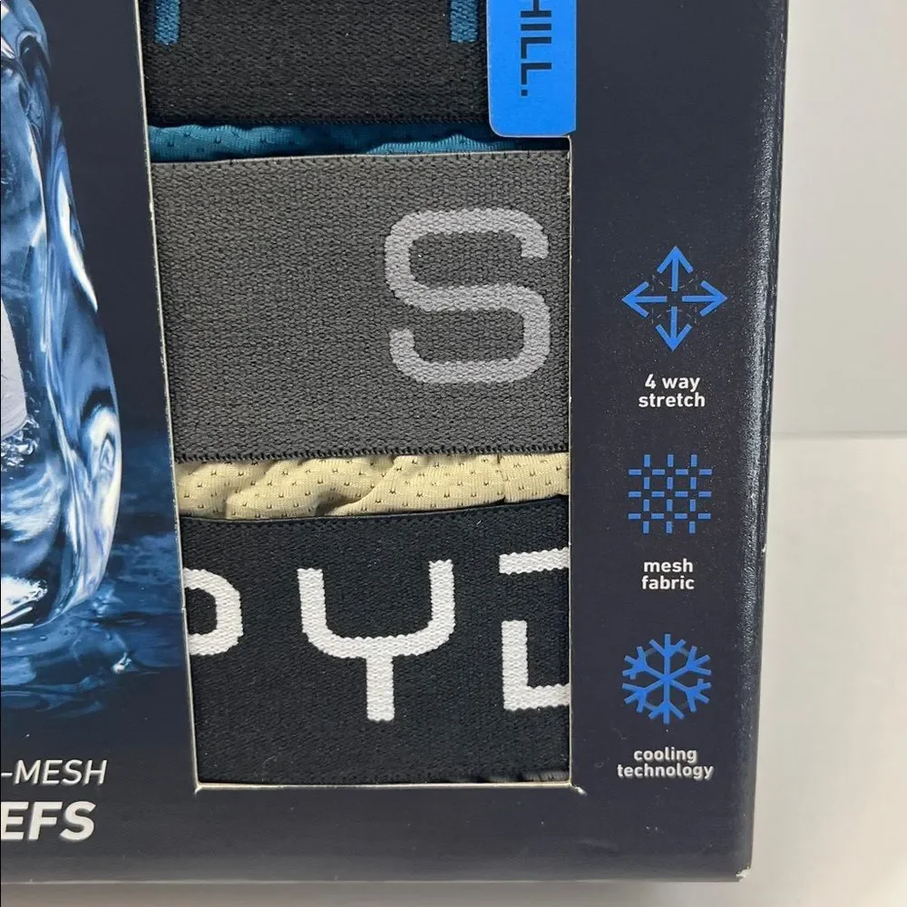 New - Spyder Performance Mesh Boxer Briefs in size L 36-38 4 pk